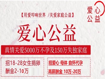 牡丹捐卵助孕生子 爱心志愿者招募